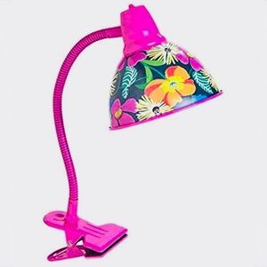 VERA BRADLEY, Lola Floral Gooseneck Clip-on Portable Lamp, NIB